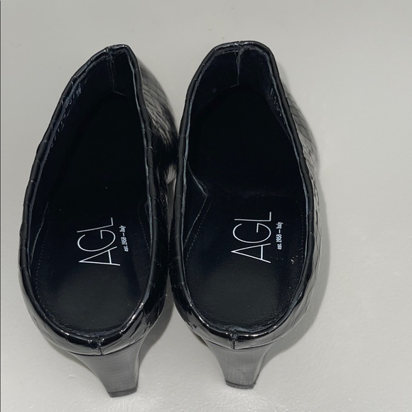 AGL est. 1958  Italy Attilio Giusti Leombruni Black  Mules Heels - Picture 6 of 13